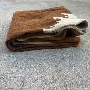 Mohair kilim rug carpet blanket brown beige boho tribal Turkish nomadic Yoruk